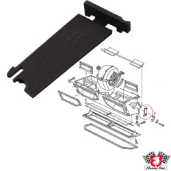 PartzBiz CE 1128004270 - Bearing plate for flap for footwell PartzBiz CE 1128004270 - Bearing plate for flap for footwell