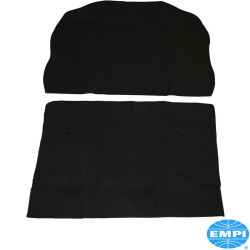 PartzBiz CE 8189503318 - Boot carpet set, 2-piece, black