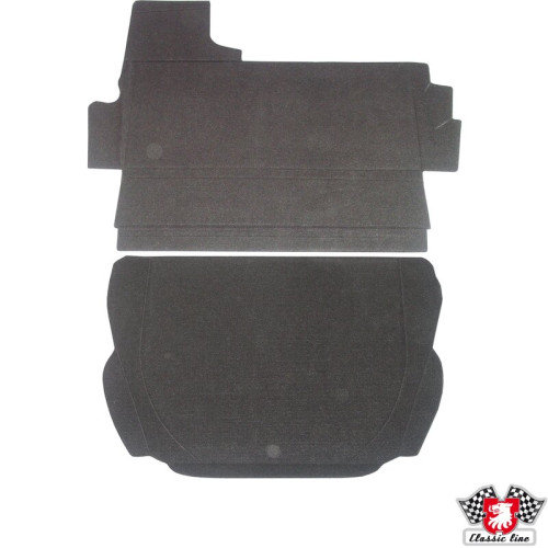 PartzBiz CE: 8189500100-Boot carpet set, upper and lower, black PartzBiz CE: 8189500100-Boot carpet set, upper and lower, black