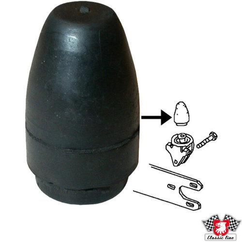 PartzBiz CE: 8150050100-Bump stop for radius arm, rubber