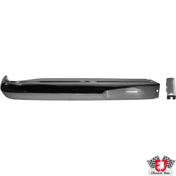 PartzBiz CE 8384100180 - Bumper, front, with clips, chrome, right