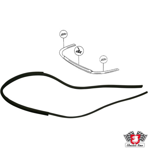 PartzBiz CE: 1684350106-Bumper seal, front PartzBiz CE: 1684350106-Bumper seal, front