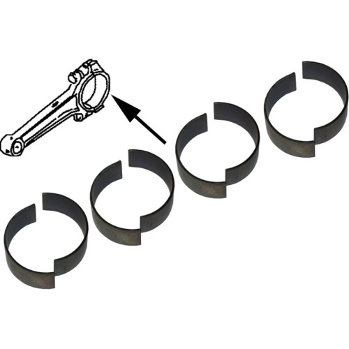 PartzBiz CE: 8110600412-Connecting rod bearing set, +0.50 mm crank