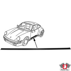 PartzBiz CE 1689800300 - Cover strip, black, left/right