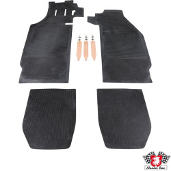 PartzBiz CE 1601700610 - Floor mat set, front/rear, black PartzBiz CE 1601700610 - Floor mat set, front/rear, black