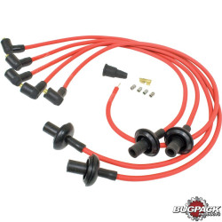 PartzBiz CE 8192002118 - Ignition cable set, 90º Megavolt, red PartzBiz CE 8192002118 - Ignition cable set, 90º Megavolt, red