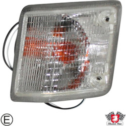 PartzBiz CE 1195401880 - ไฟเลี้ยวหน้า สีขาว มีเครื่องหมาย E ด้านขวา PartzBiz CE 1195401880 - ไฟเลี้ยวหน้า สีขาว มีเครื่องหมาย E ด้านขวา