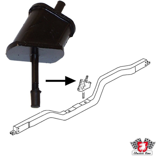 PartzBiz CE: 8117900100-Engine mount, rear
