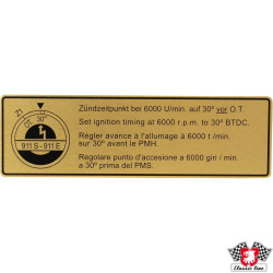PartzBiz CE 1601501606 - Sticker, ignition point PartzBiz CE 1601501606 - Sticker, ignition point