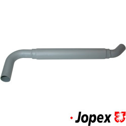 PartzBiz CE 8120701600 - Tail pipe. Made of steel with grey paint PartzBiz CE 8120701600 - Tail pipe. Made of steel with grey paint