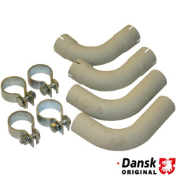 PartzBiz CE 1620701410 - Tail pipe set with clamps (complete