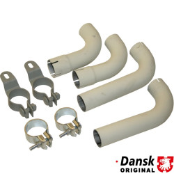 PartzBiz CE 1620701510 - Tail pipe set with clamps (complete
