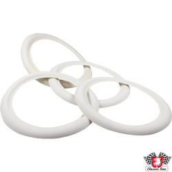 PartzBiz CE 8960300410 - White wall ring, 4 pcs., 14