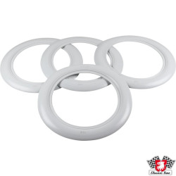 PartzBiz CE 8160300410 - White wall ring, wide, 4 pcs., 14