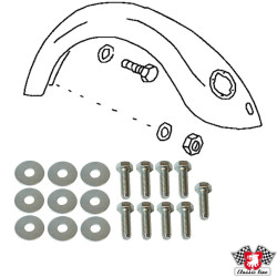PartzBiz CE 8180450310 - Wing mounting kit with washers, galvanized