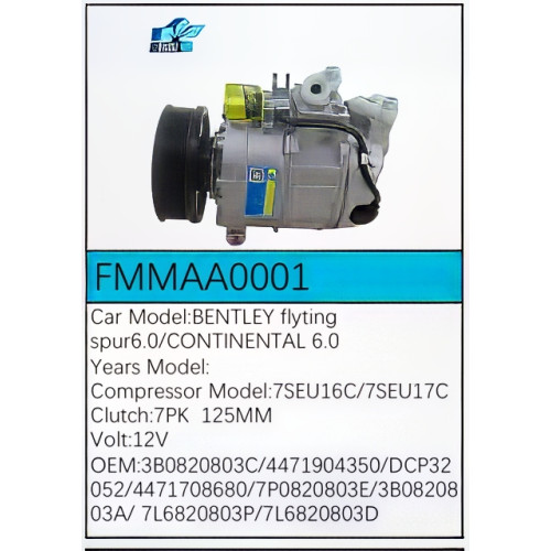 PartzBiz CE: -Compressor for Bentley - FMMAA0001 PartzBiz CE: -Compressor for Bentley - FMMAA0001
