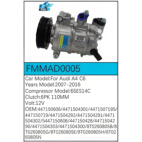 PartzBiz CE: -Compressor for Audi - FMMAD0005 PartzBiz CE: -Compressor for Audi - FMMAD0005