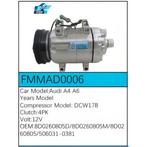PartzBiz CE: -Compressor for Audi - FMMAD0006 PartzBiz CE: -Compressor for Audi - FMMAD0006
