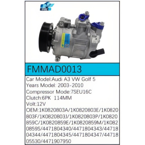 PartzBiz CE: -Compressor for Audi - FMMAD0013 PartzBiz CE: -Compressor for Audi - FMMAD0013