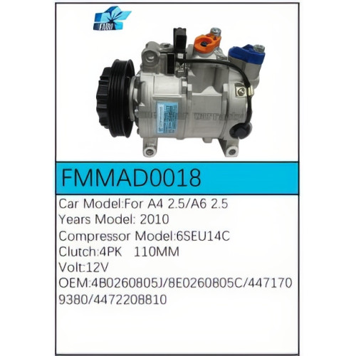 PartzBiz CE: -Compressor for Audi - FMMAD0018 PartzBiz CE: -Compressor for Audi - FMMAD0018