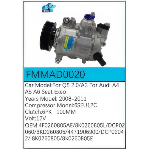 PartzBiz CE: -Compressor for  Audi - FMMAD0020