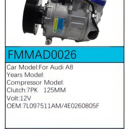 PartzBiz CE: -Compressor for Audi - FMMAD0026 PartzBiz CE: -Compressor for Audi - FMMAD0026