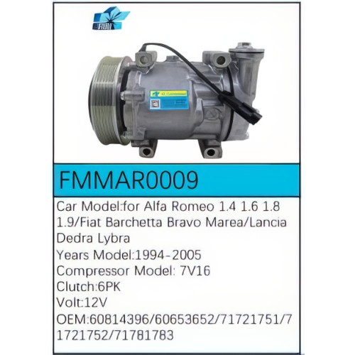 PartzBiz CE: -Compressor for Alfa Romeo - FMMAR0009 PartzBiz CE: -Compressor for Alfa Romeo - FMMAR0009