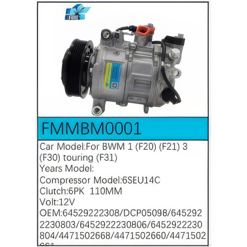 PartzBiz CE: -Compressor for BMW - FMMBM0001 PartzBiz CE: -Compressor for BMW - FMMBM0001
