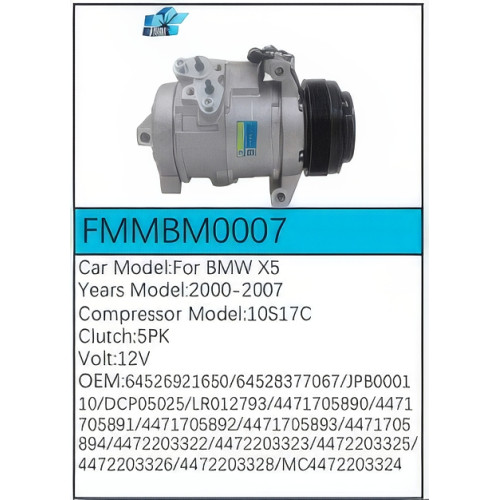 PartzBiz CE: -Compressor for BMW - FMMBM0007 PartzBiz CE: -Compressor for BMW - FMMBM0007