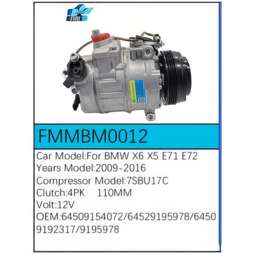 PartzBiz CE: -Compressor for BMW - FMMBM0012 PartzBiz CE: -Compressor for BMW - FMMBM0012