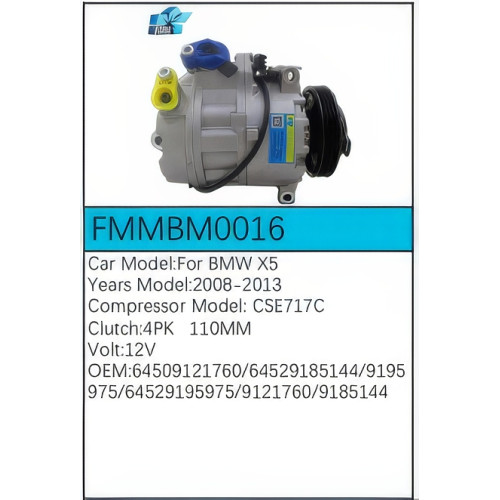 PartzBiz CE: -Compressor for BMW - FMMBM0016 PartzBiz CE: -Compressor for BMW - FMMBM0016