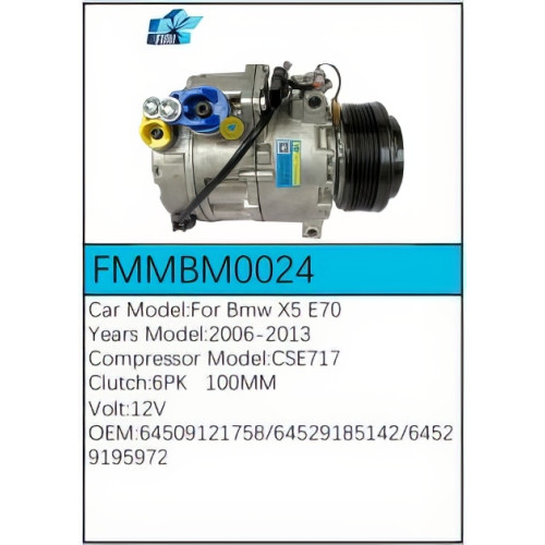 PartzBiz CE: -Compressor for BMW - FMMBM0024 PartzBiz CE: -Compressor for BMW - FMMBM0024
