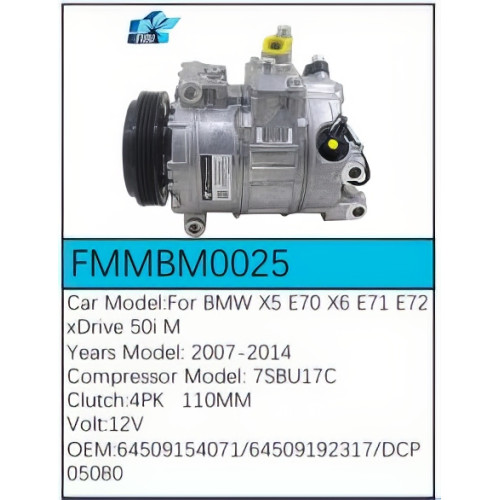 PartzBiz CE: -Compressor for BMW - FMMBM0025 PartzBiz CE: -Compressor for BMW - FMMBM0025
