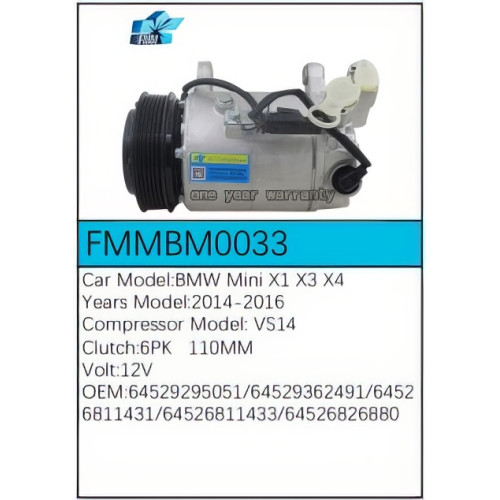 PartzBiz CE: -Compressor for BMW - FMMBM0033 PartzBiz CE: -Compressor for BMW - FMMBM0033