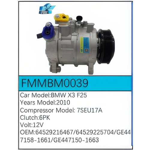 PartzBiz CE: -Compressor for BMW - FMMBM0039 PartzBiz CE: -Compressor for BMW - FMMBM0039