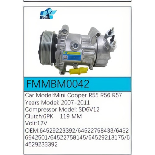PartzBiz CE: -Compressor for BMW - FMMBM0042 PartzBiz CE: -Compressor for BMW - FMMBM0042