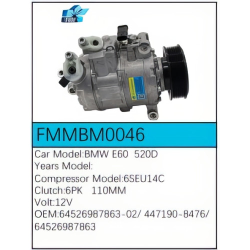 PartzBiz CE: -Compressor for BMW - FMMBM0046 PartzBiz CE: -Compressor for BMW - FMMBM0046