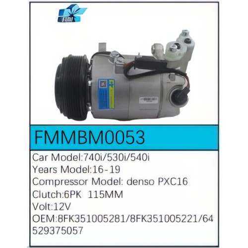 PartzBiz CE: -Compressor for BMW - FMMBM0053 PartzBiz CE: -Compressor for BMW - FMMBM0053