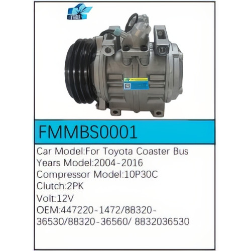 PartzBiz CE: -Compressor for Toyota - FMMBS0001 PartzBiz CE: -Compressor for Toyota - FMMBS0001