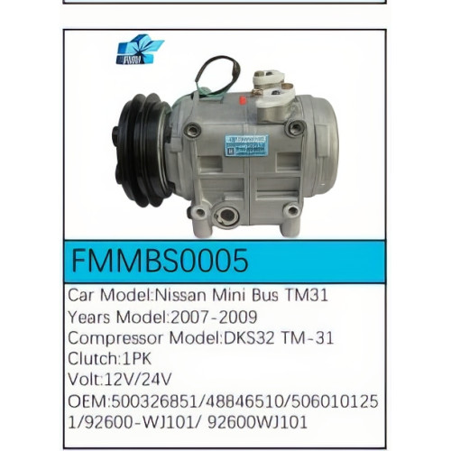 PartzBiz CE: -Compressor for Nissan - FMMBS0005 PartzBiz CE: -Compressor for Nissan - FMMBS0005