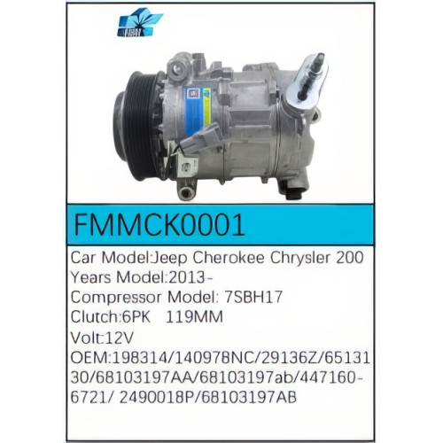 PartzBiz CE: -Compressor for Jeep - FMMCK0001 PartzBiz CE: -Compressor for Jeep - FMMCK0001