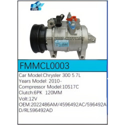 PartzBiz CE FMMCL0003 - Compressor for  Chrysler - FMMCL0003