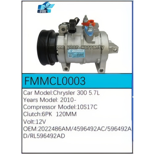 PartzBiz CE: -Compressor for  Chrysler - FMMCL0003