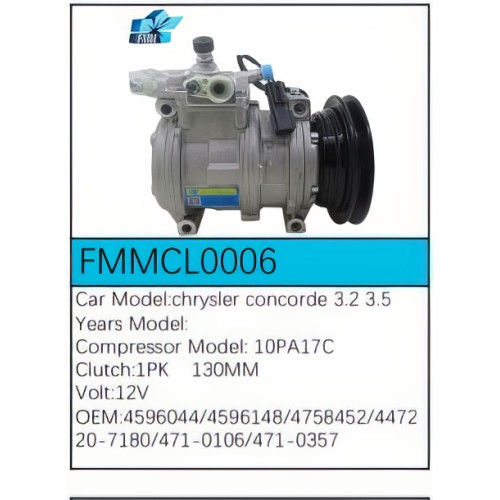 PartzBiz CE: -Compressor for Chrysler - FMMCL0006 PartzBiz CE: -Compressor for Chrysler - FMMCL0006
