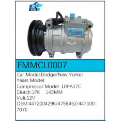 PartzBiz CE FMMCL0007 - Compressor for Chrysler - FMMCL0007 PartzBiz CE FMMCL0007 - Compressor for Chrysler - FMMCL0007