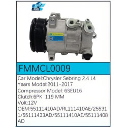 PartzBiz CE FMMCL0009 - Compressor for  Chrysler - FMMCL0009
