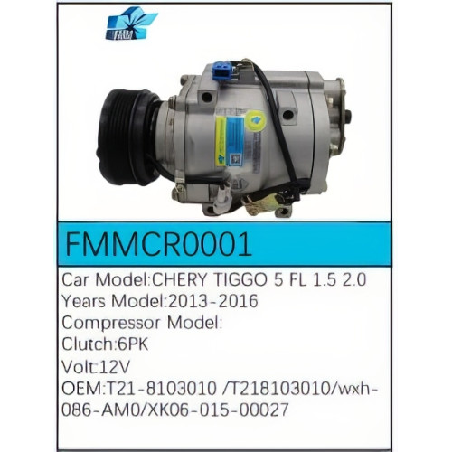PartzBiz CE: -Compressor for Chery - FMMCR0001 PartzBiz CE: -Compressor for Chery - FMMCR0001