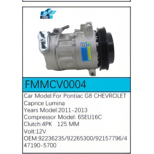 PartzBiz CE: -Compressor for  Chevrolet - FMMCV0004