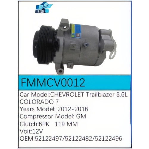 PartzBiz CE: -Compressor for Chevrolet - FMMCV0012 PartzBiz CE: -Compressor for Chevrolet - FMMCV0012