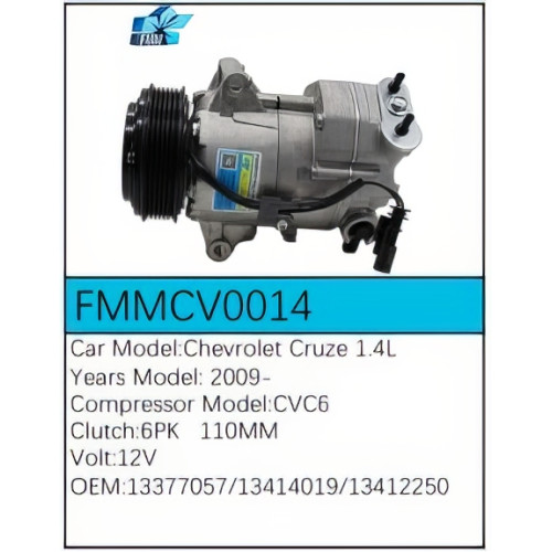 PartzBiz CE: -Compressor for Chevrolet - FMMCV0014 PartzBiz CE: -Compressor for Chevrolet - FMMCV0014